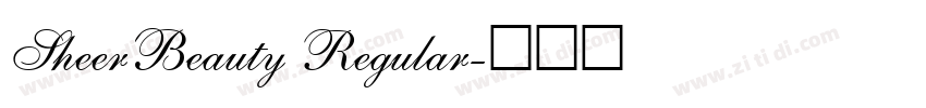 SheerBeauty Regular字体转换